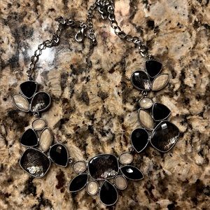 Cute black and white/cream necklace